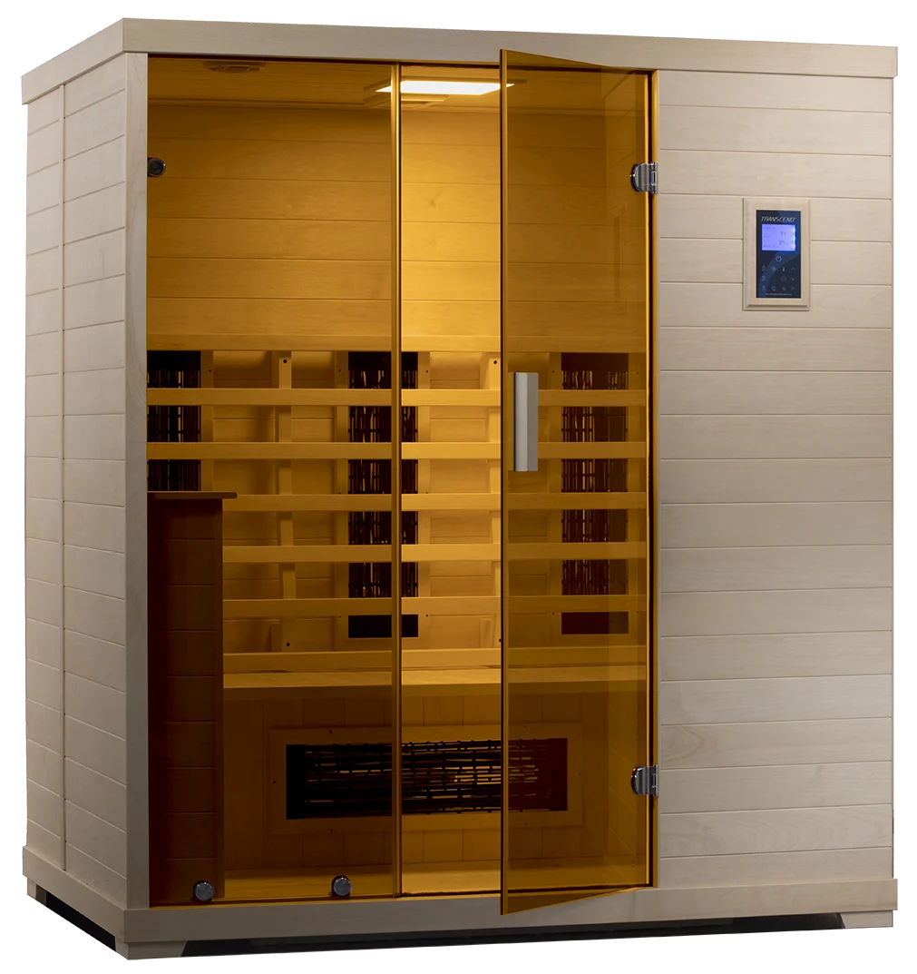 Transcend infrared sauna in solid poplar wood
