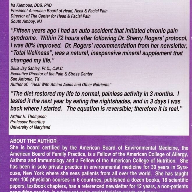 Back cover of Pain Free book