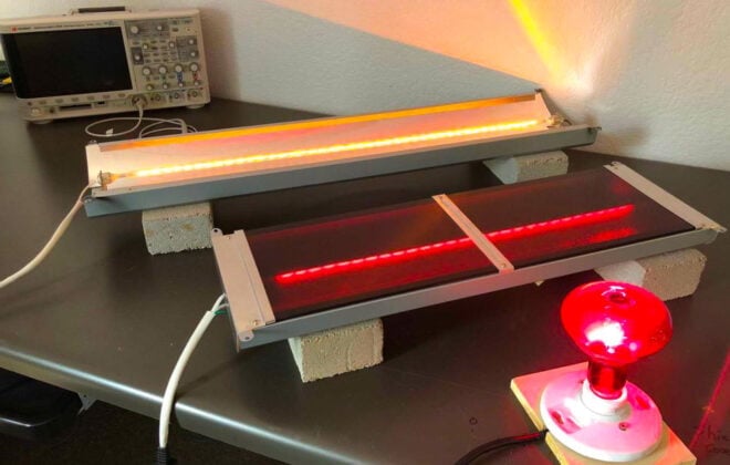 Various full-spectrum and near-infrared heaters