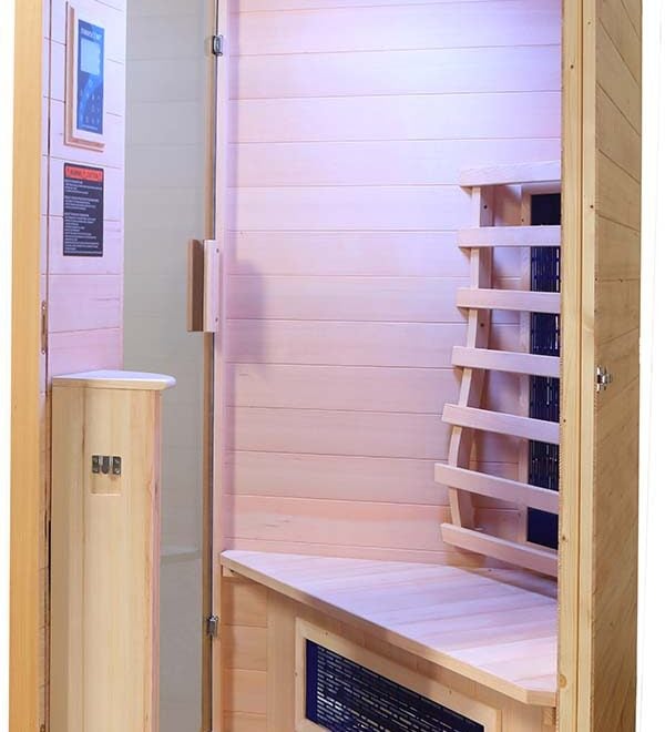 Inside the Transcend TR-1 infrared sauna