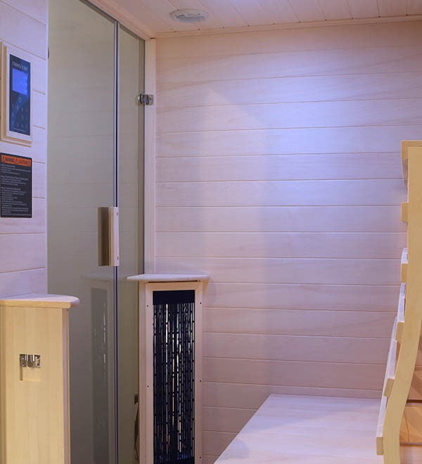Transcend TR-2 infrared sauna contoured backrest