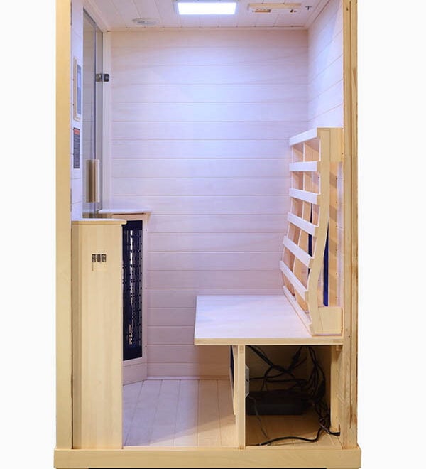 Transcend TR-2 infrared sauna contoured backrest