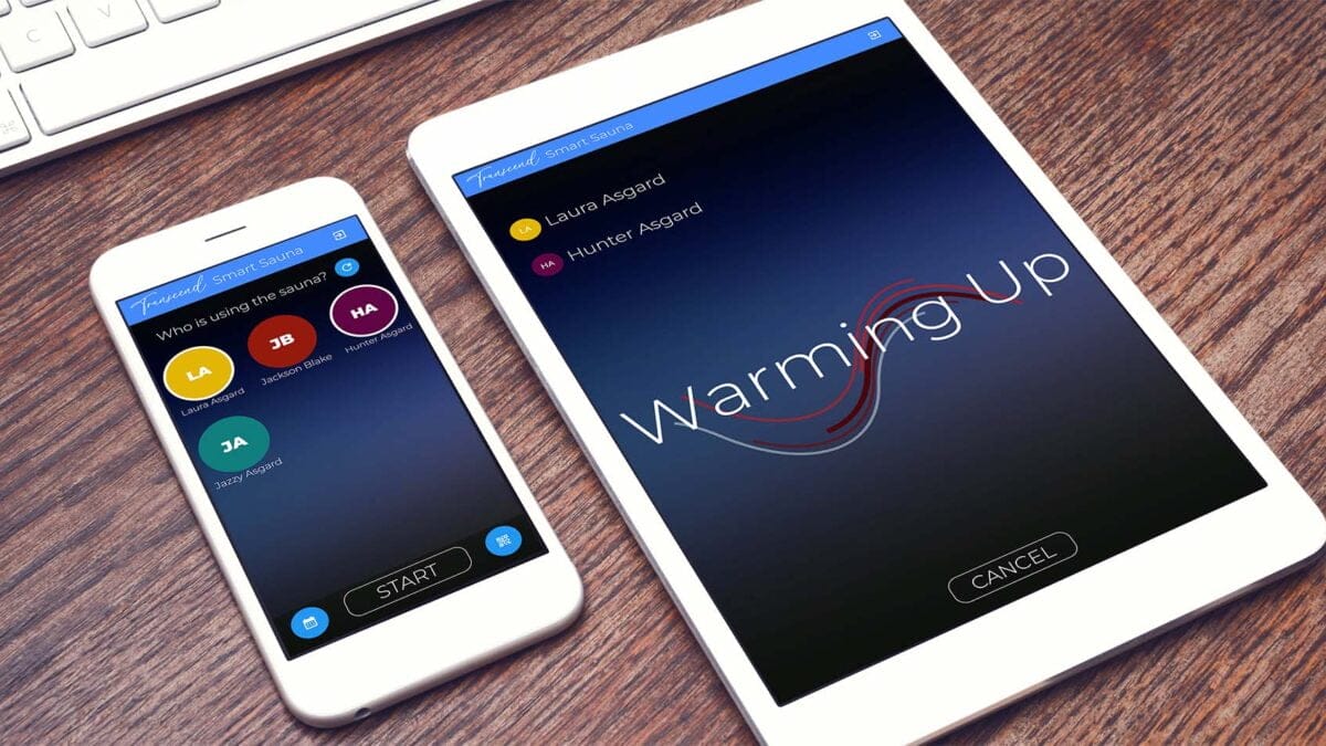 Transcend Smart Sauna control app
