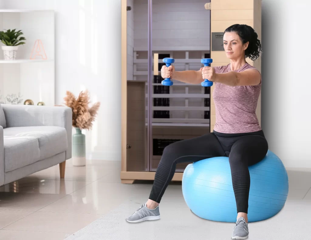 exercise and TRS Sauna