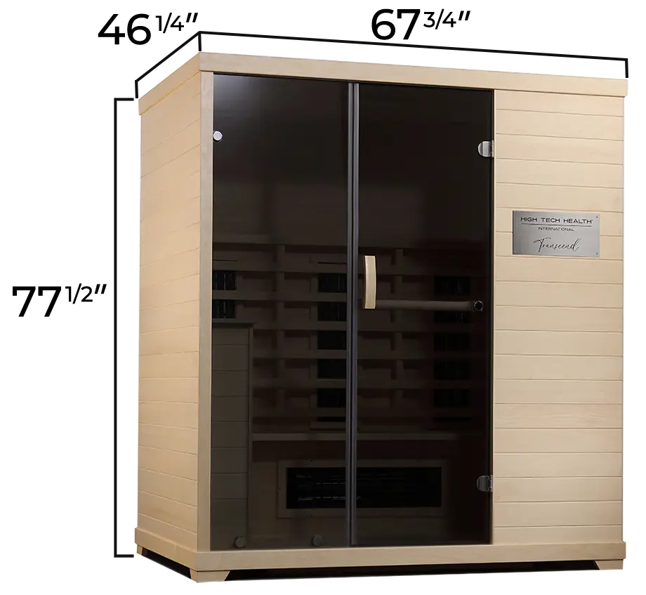 TRS3 Transcend 3 Person Smart Sauna Exterior Dimensions TRS3 Transcend 3 Person Smart Sauna Exterior Dimensions