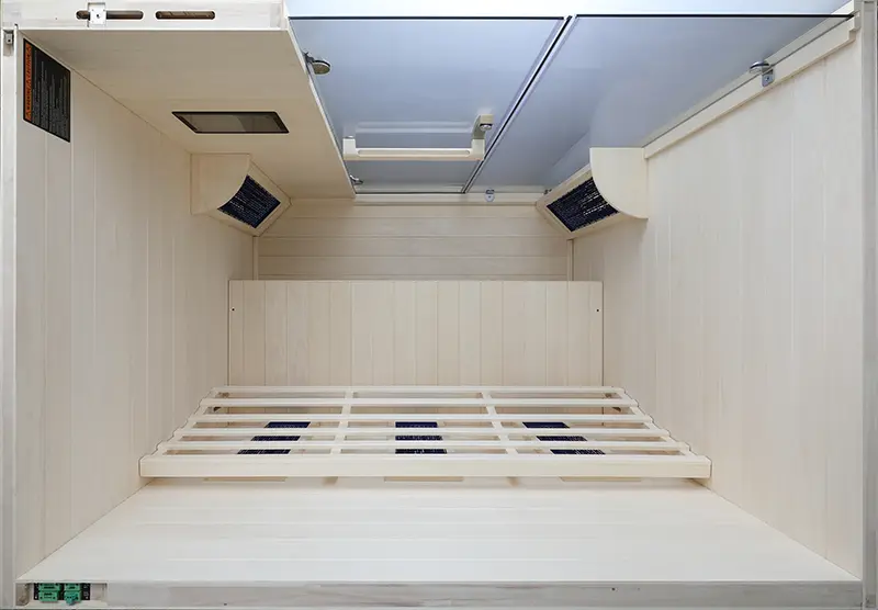 Top View of the TRS3 3 Person Infrared Smart Sauna Top View of the TRS3 3 Person Infrared Smart Sauna