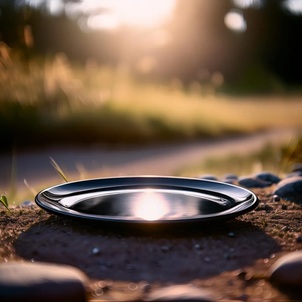 Black Plate in the sun