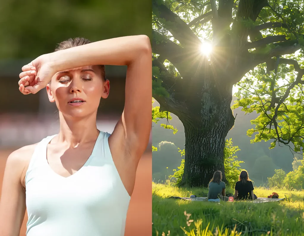 Heat transfer - sun vs shade