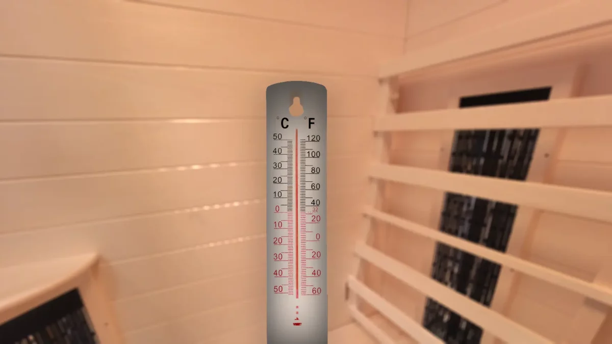 TRS2 Sauna with thermometer