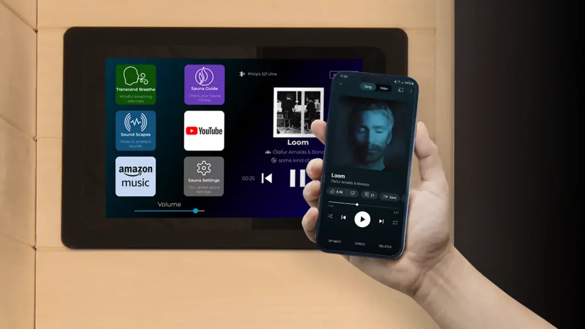 Transcend Infrared Sauna Bluetooth Screen