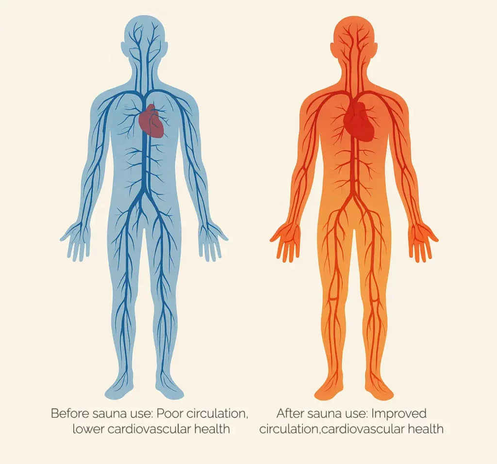 Saunas improve cardiovascular function
