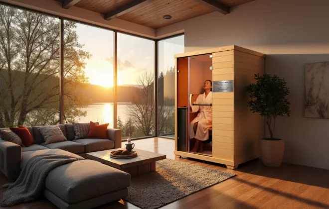 Infrared Sauna in the morning