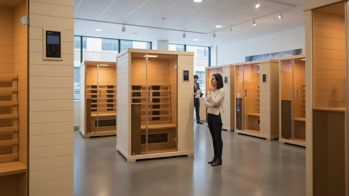 Infrared Sauna showroom