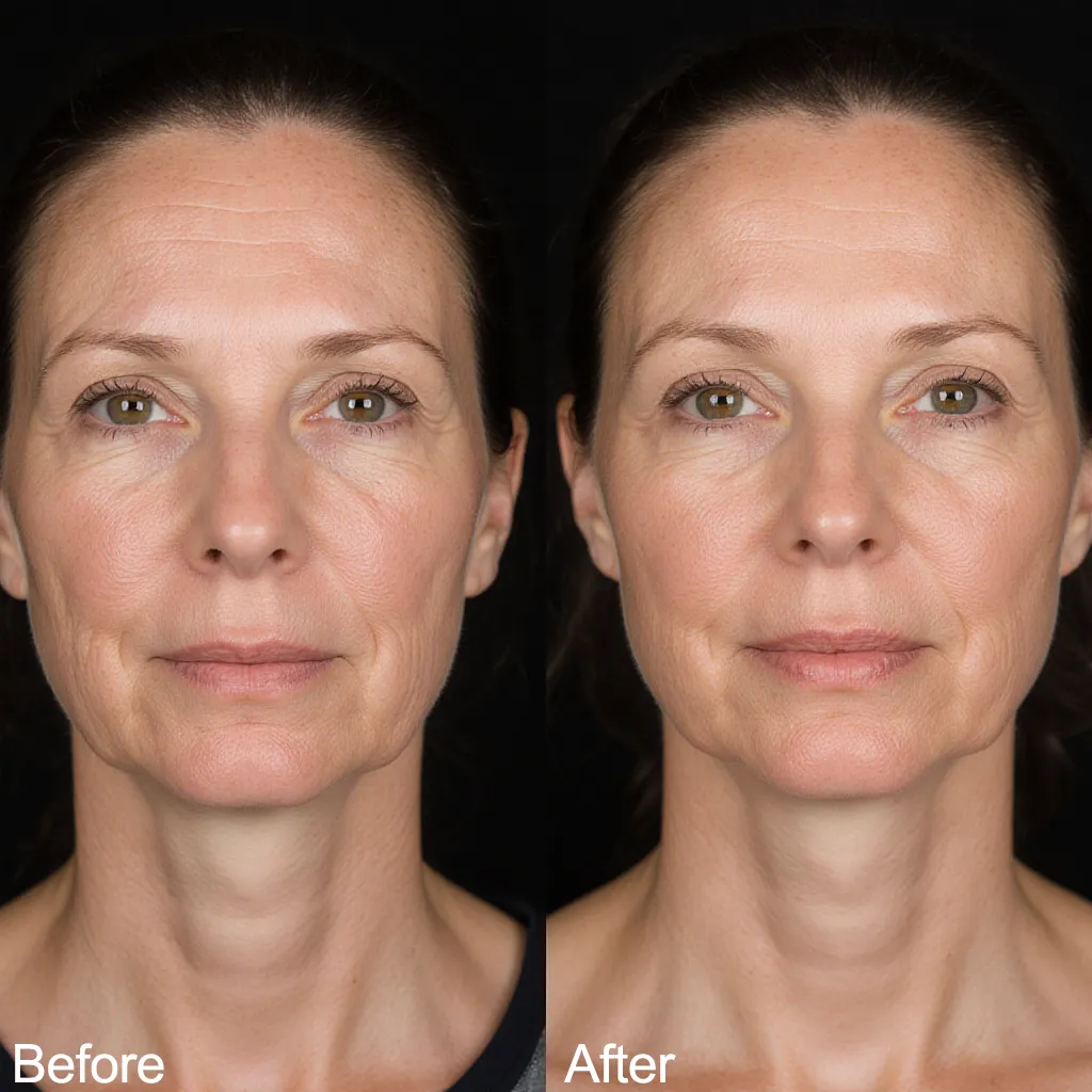 sauna skin hydration before and after comparison