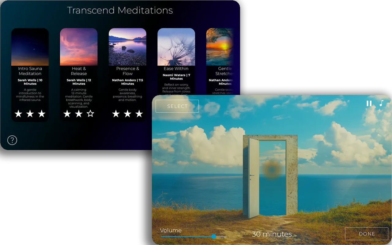 Transcend Meditations For your Infrared Sauna Transcend Meditations For your Infrared Sauna