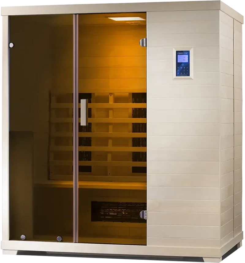 Tr3 3 Person Infrared Sauna in Poplar Wood
