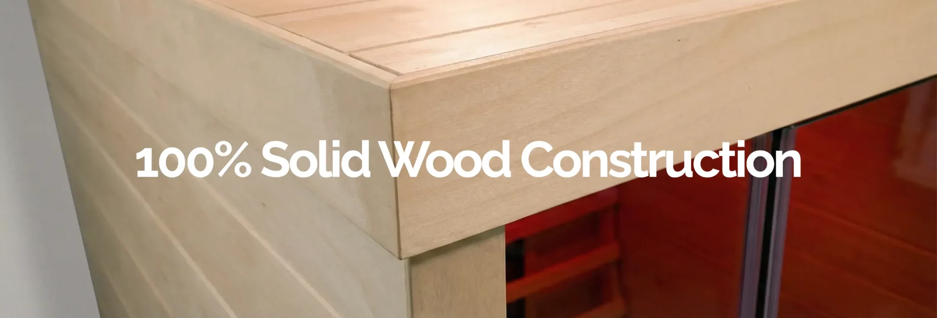 High Tech Health Saunas 100% Wood Construction