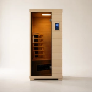 Transcend TR1 One Person Infrared Sauna in Poplar Wood