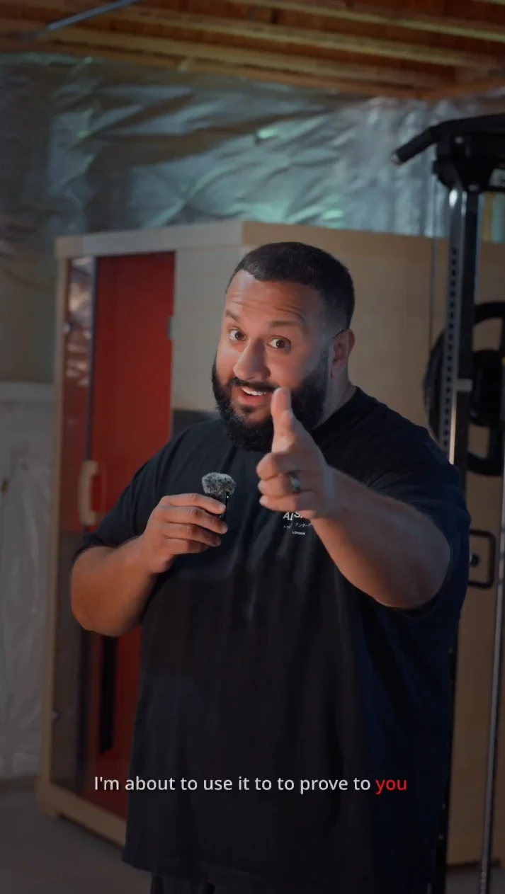 Omar Eloff and his TRS-2 Infrared Sauna
